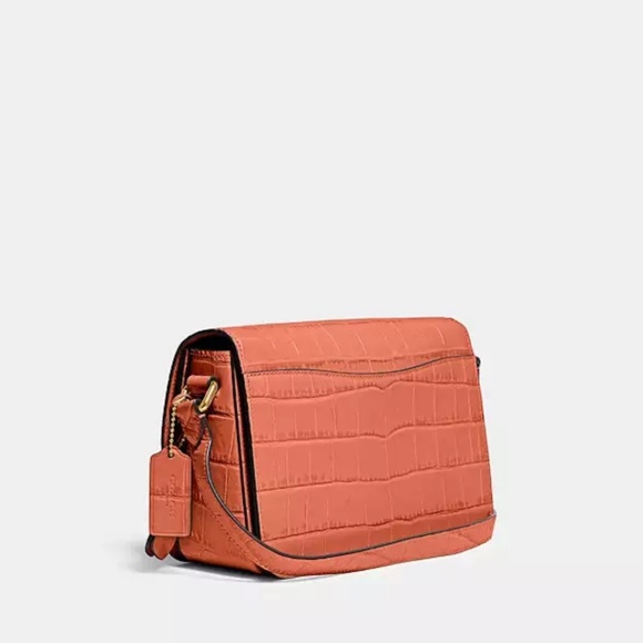 New Croc Effect Coach Studio Shoulder Bag - Picture 10 of 12